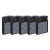 Пьезо-зажигалка Luxlite XHD 8888 Silver Texture Mirror/Black Cap